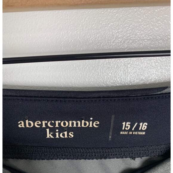 Abercrombie Kids Camouflage Leggings Size 15/16 Gray & Black Polyester/Elastane - Picture 5 of 7